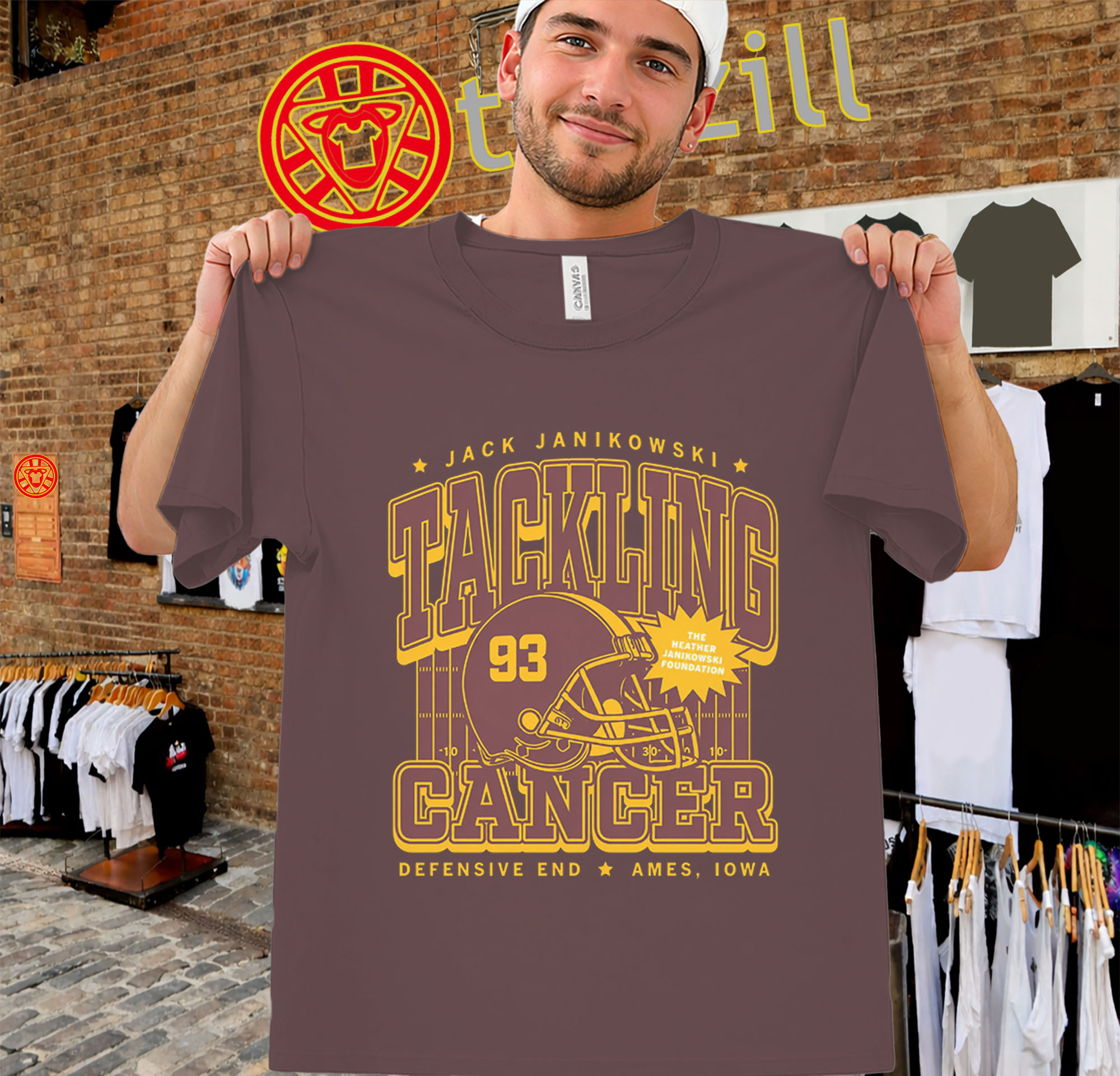 Tackling Cancer Shirt - Jack Janikowski Football Tee