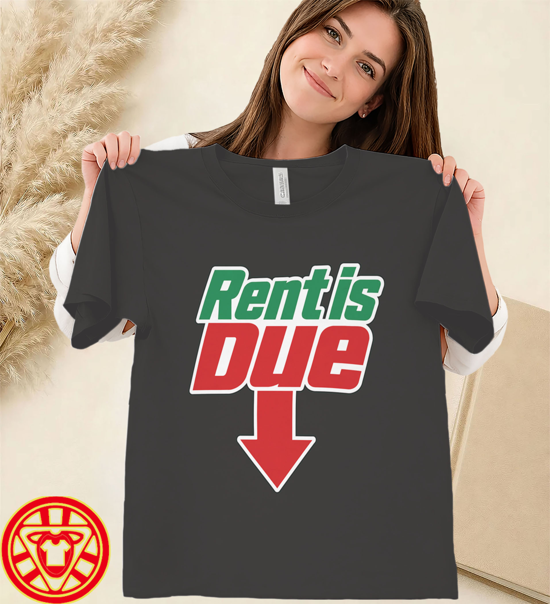 The RENT IS DUE SHIRT-women-design