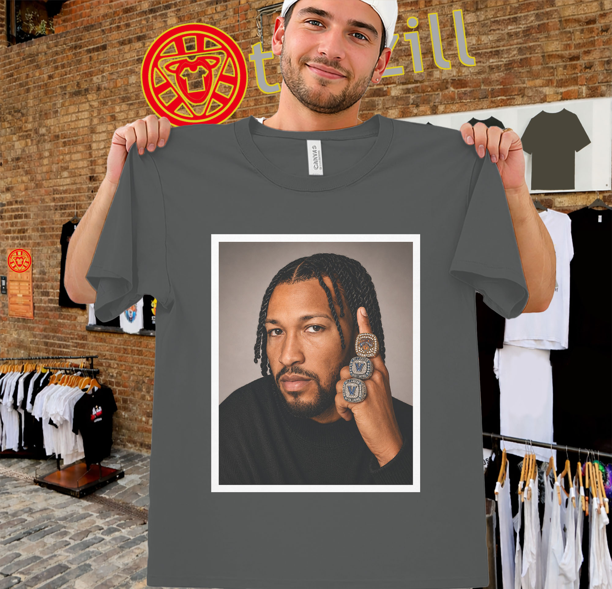 Three Rings Shirt – Jalen Brunson Villanova Knicks Champion Tee