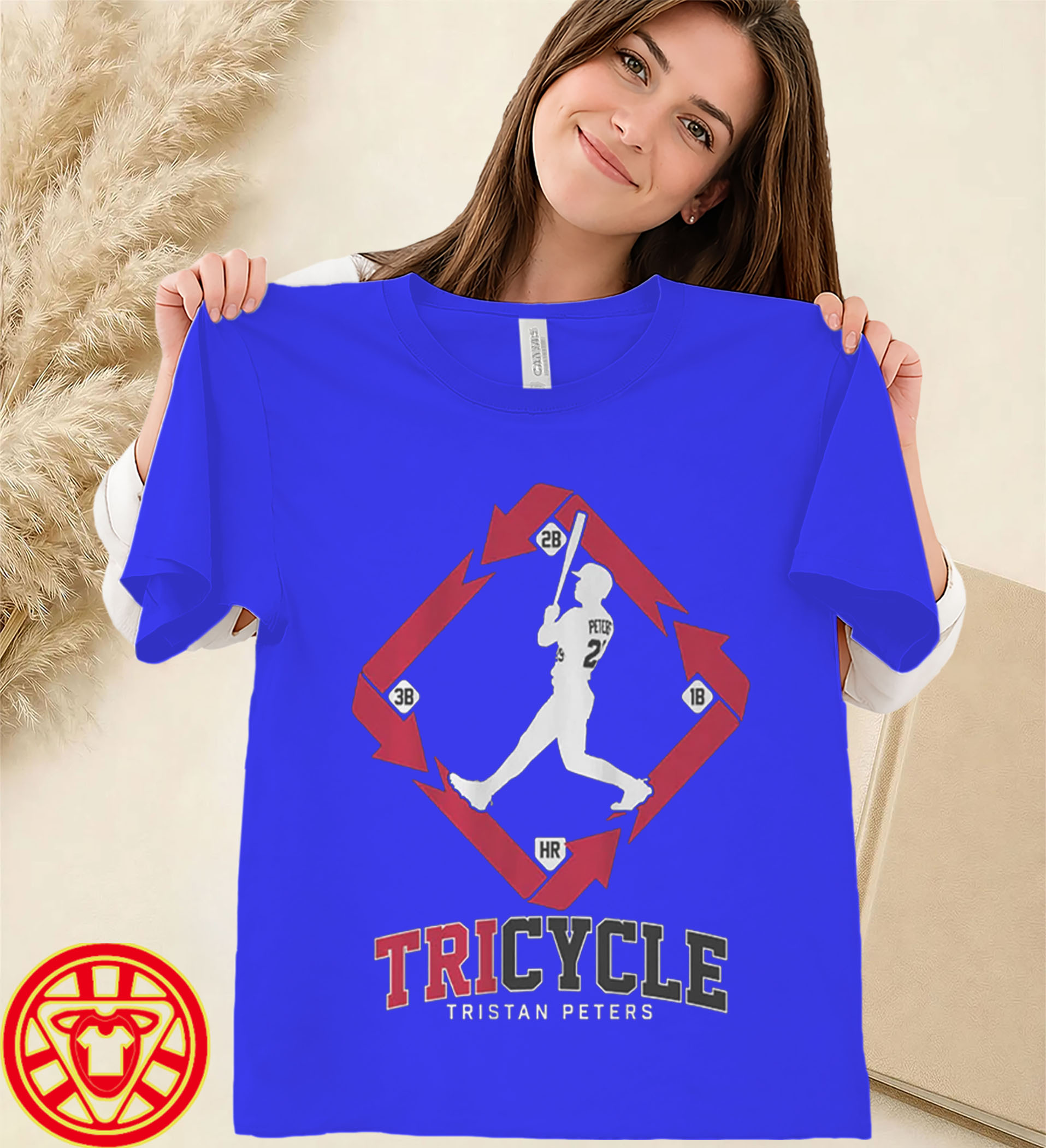 Tristan Peters White Sox Baseball Tee women-design