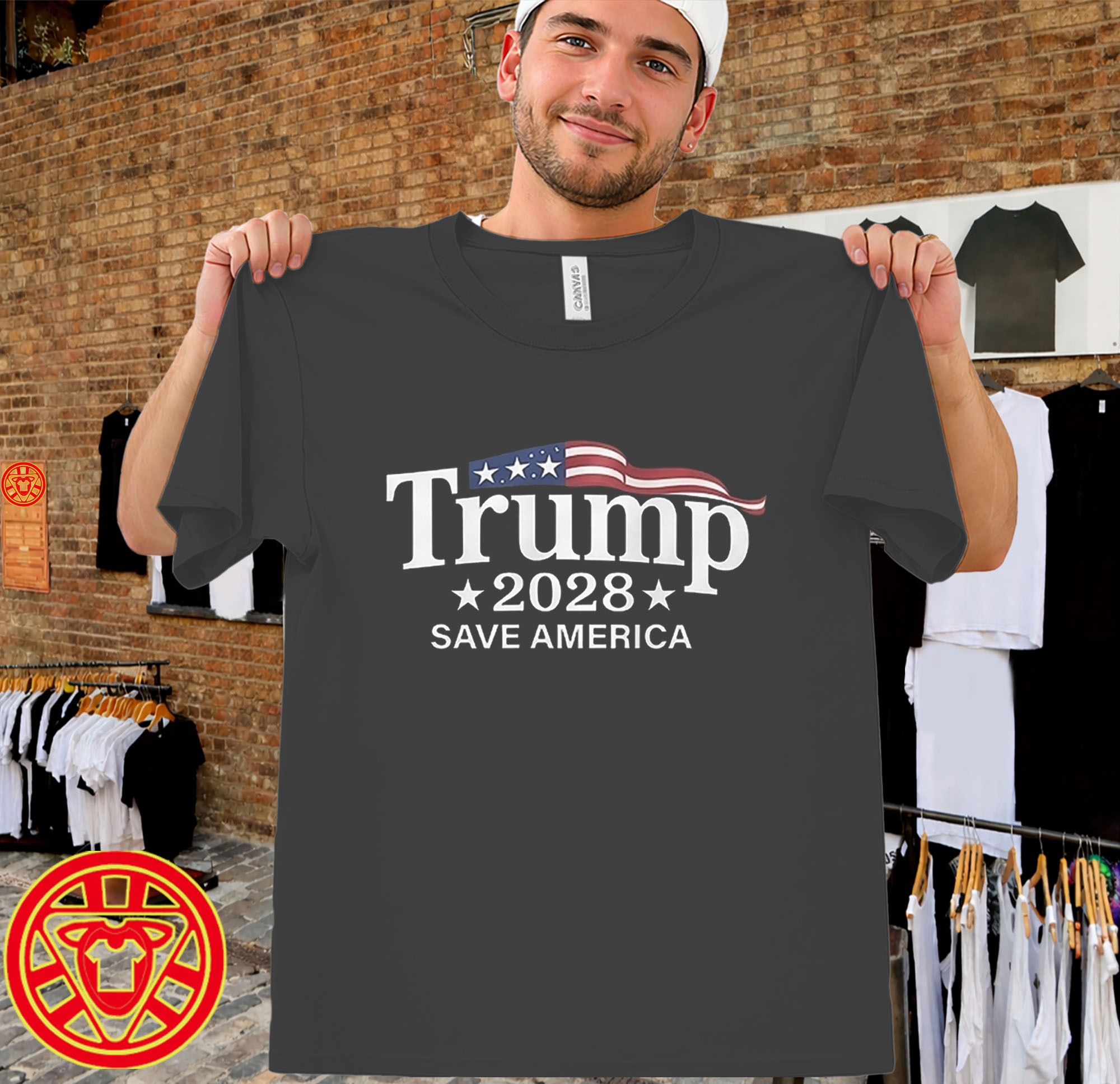 Trump 2028 Save America-men-design