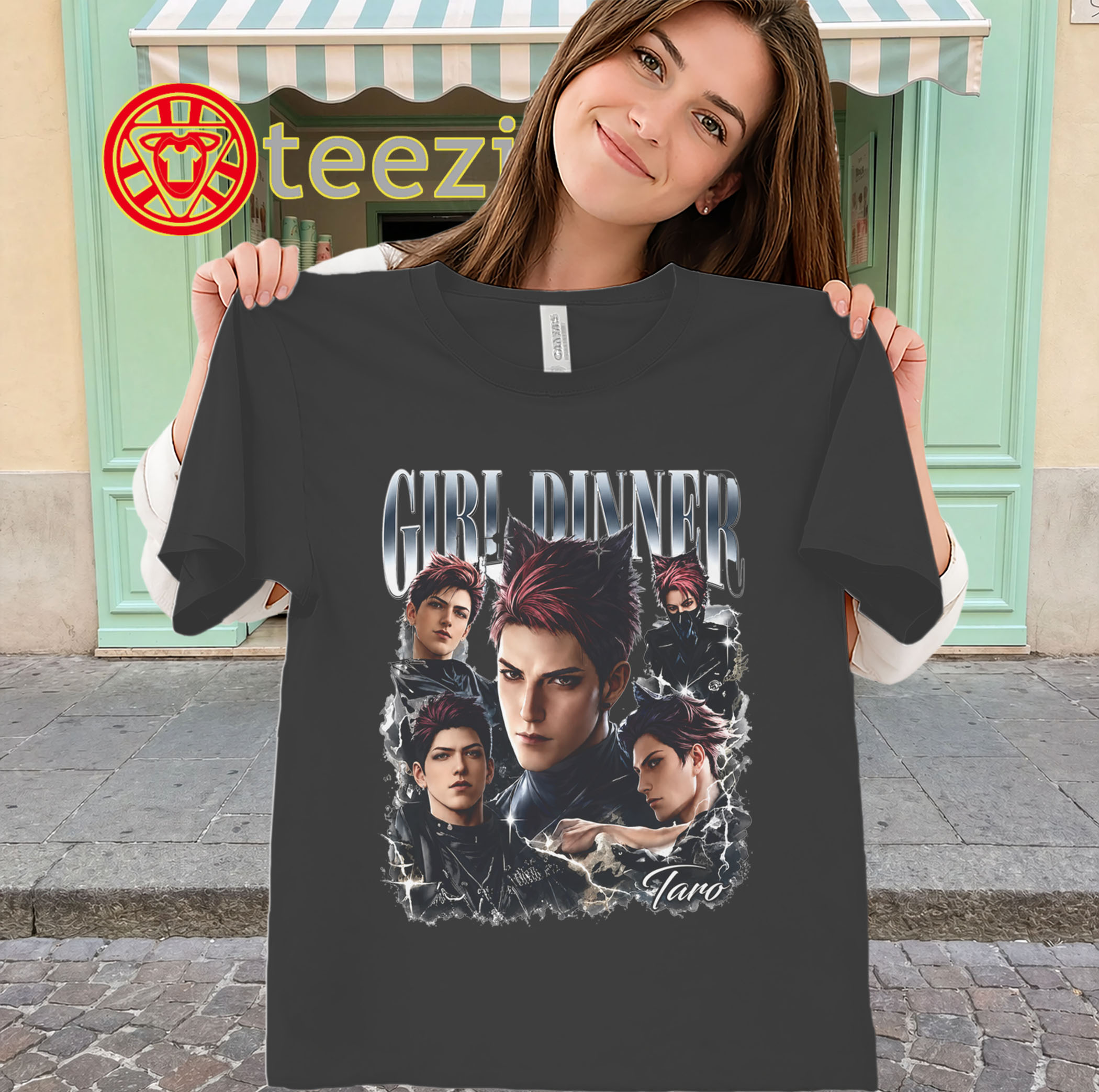 Valko Girl Dinner Shirt - Taro Graphic Anime Tee