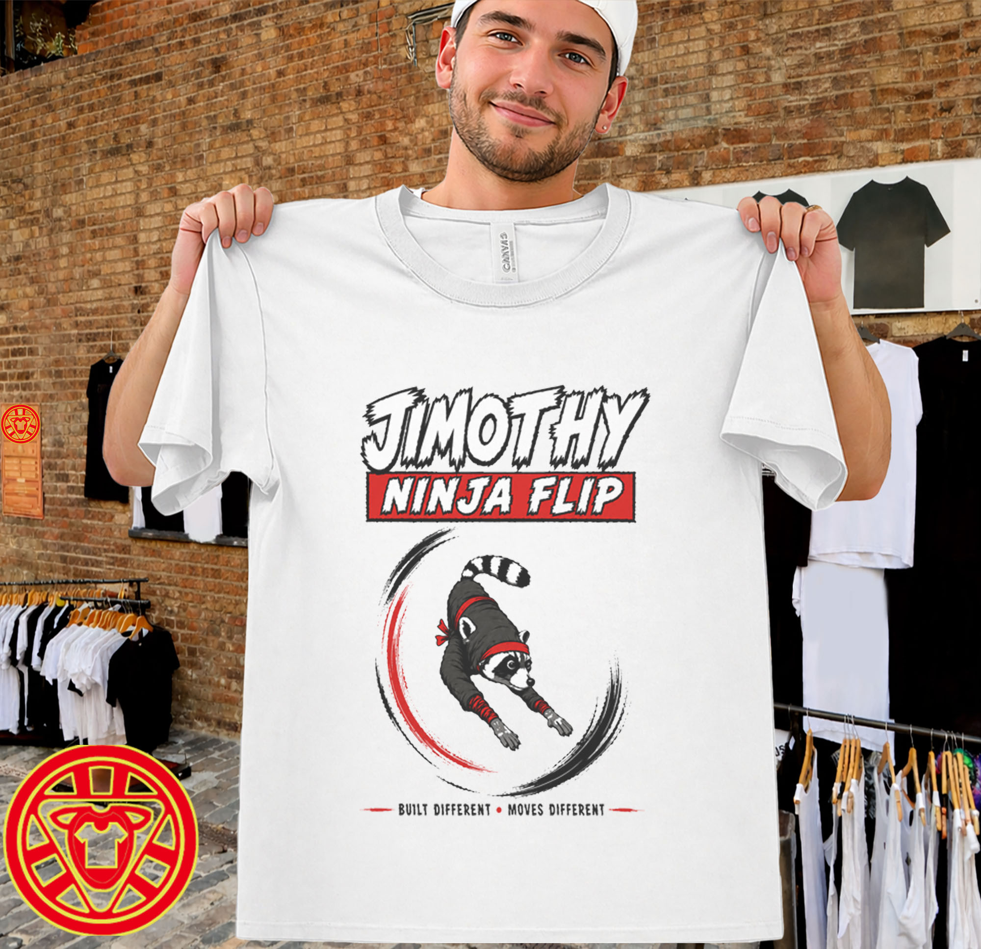 Viral Seattle Raccoon Meme Tee men-design