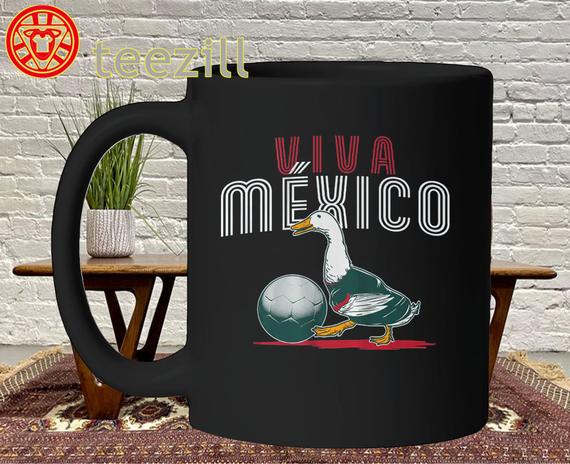 Viva Mexico Shirt - Merlin Mexico Soccer Mascot Mug