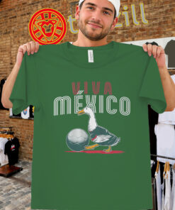 Viva Mexico Shirt - Merlin Mexico Soccer Mascot Tee