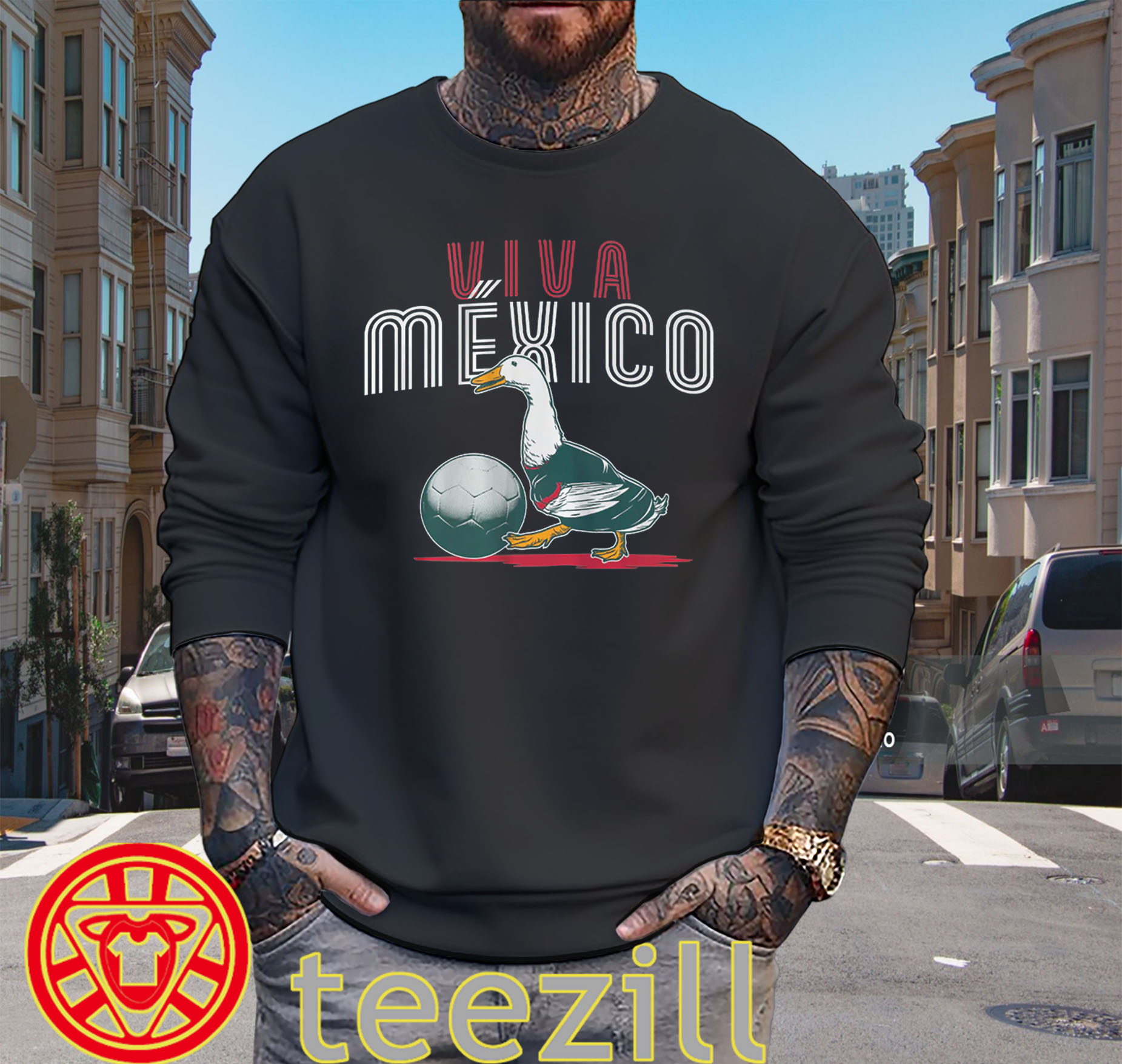 Viva Mexico Shirt - Merlin Mexico Soccer Mascot Tee weater