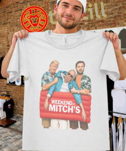 Weekend At Mitch's Shirt – Political Meme Movie Parody Tee