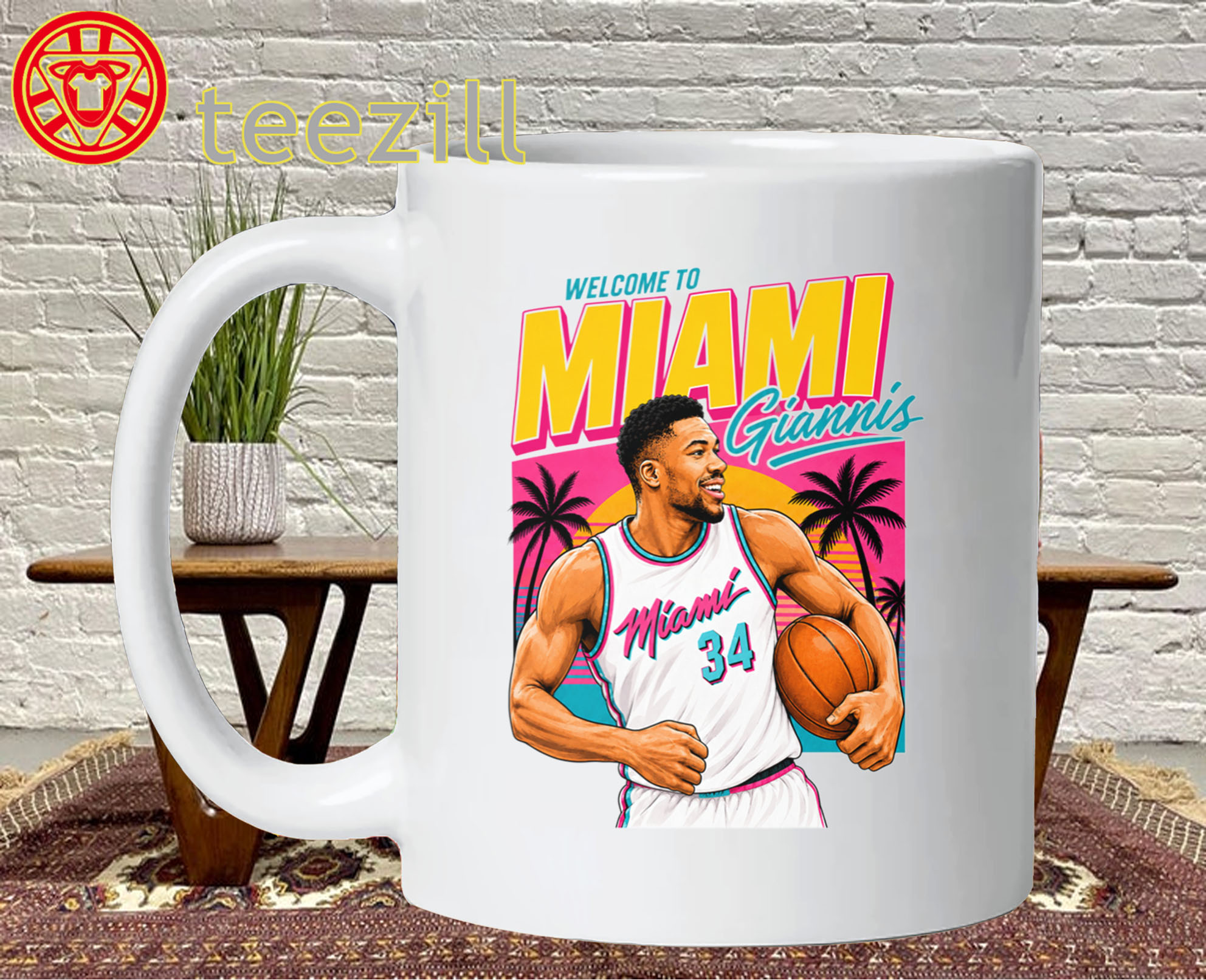 Welcome To Miami Giannis Shirt – Inspired by South Beach Mug