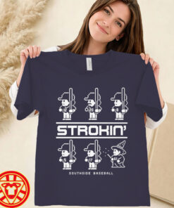 STROKIN' Shirt – White Sox Southside Pixel Game Baseball