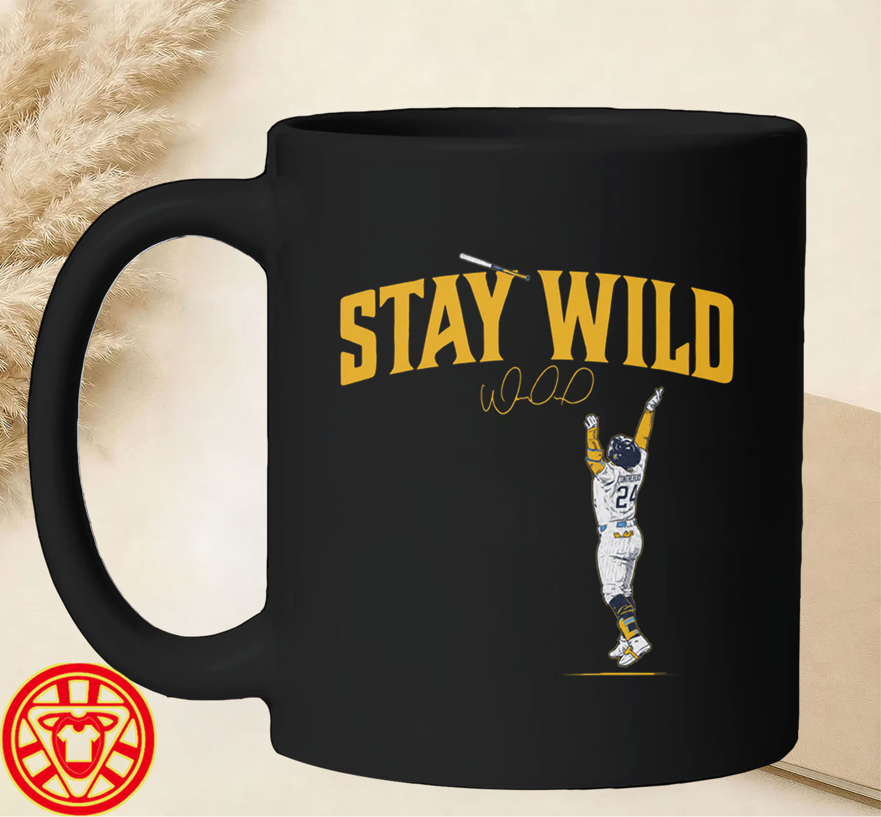 William Contreras Brewers Baseball mug-design