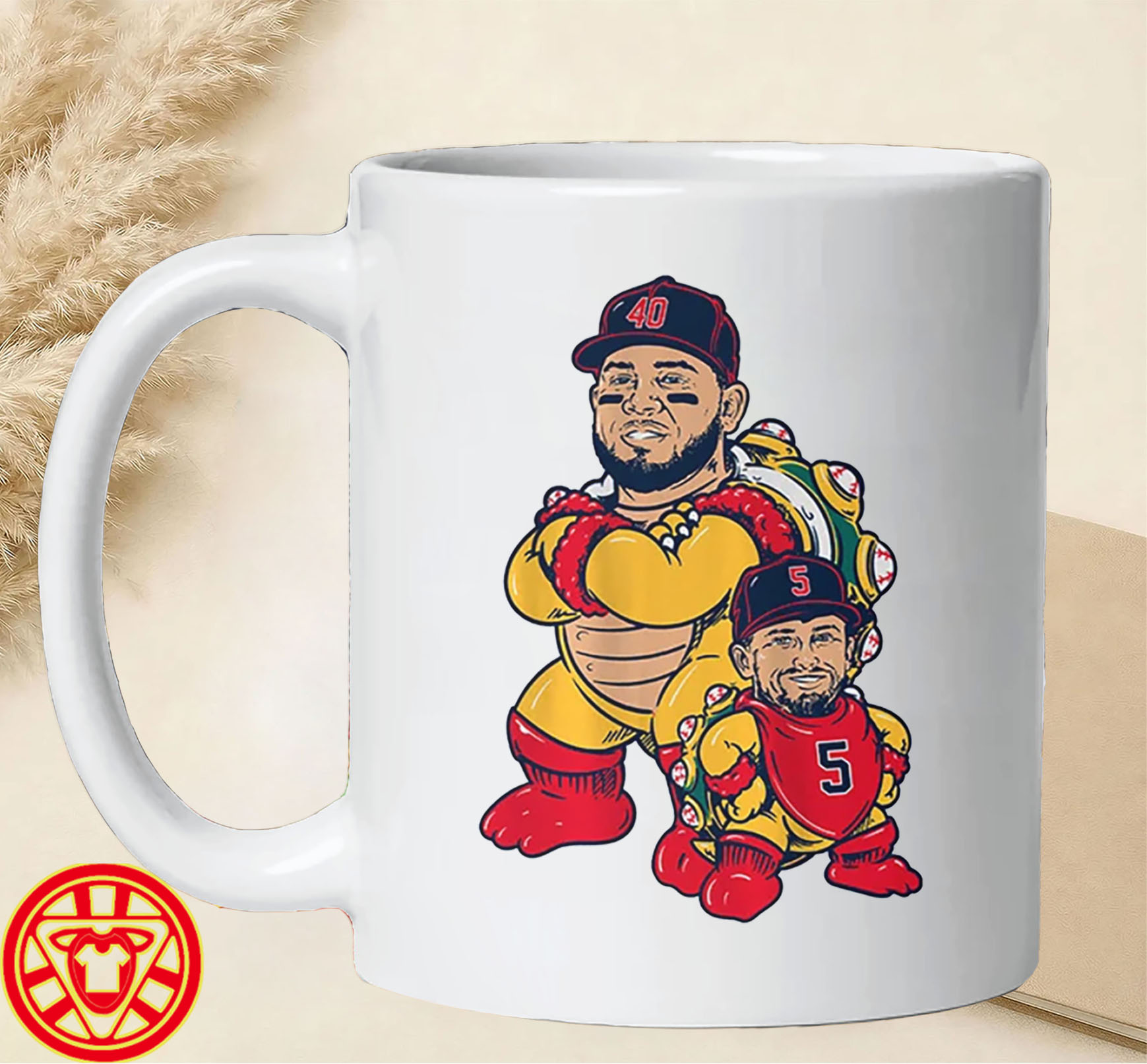 Willson Contreras and Caleb Durbin Bowser-Mini Bowser-mug-design