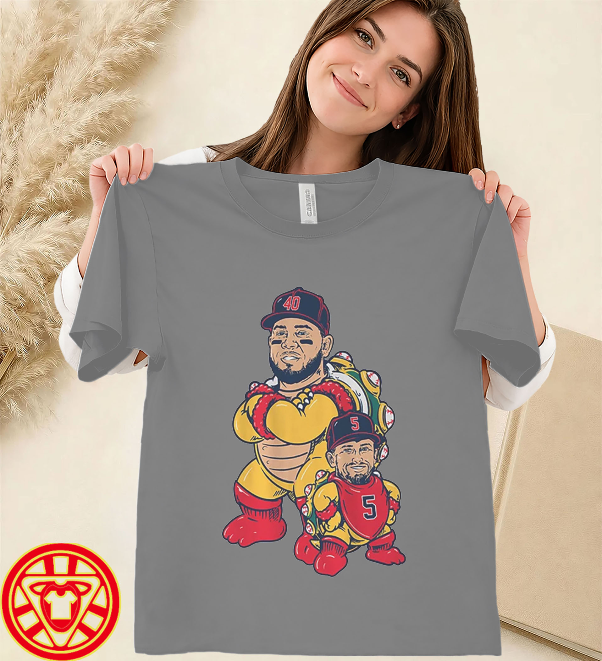 Willson Contreras and Caleb Durbin Bowser-Mini Bowser women-design