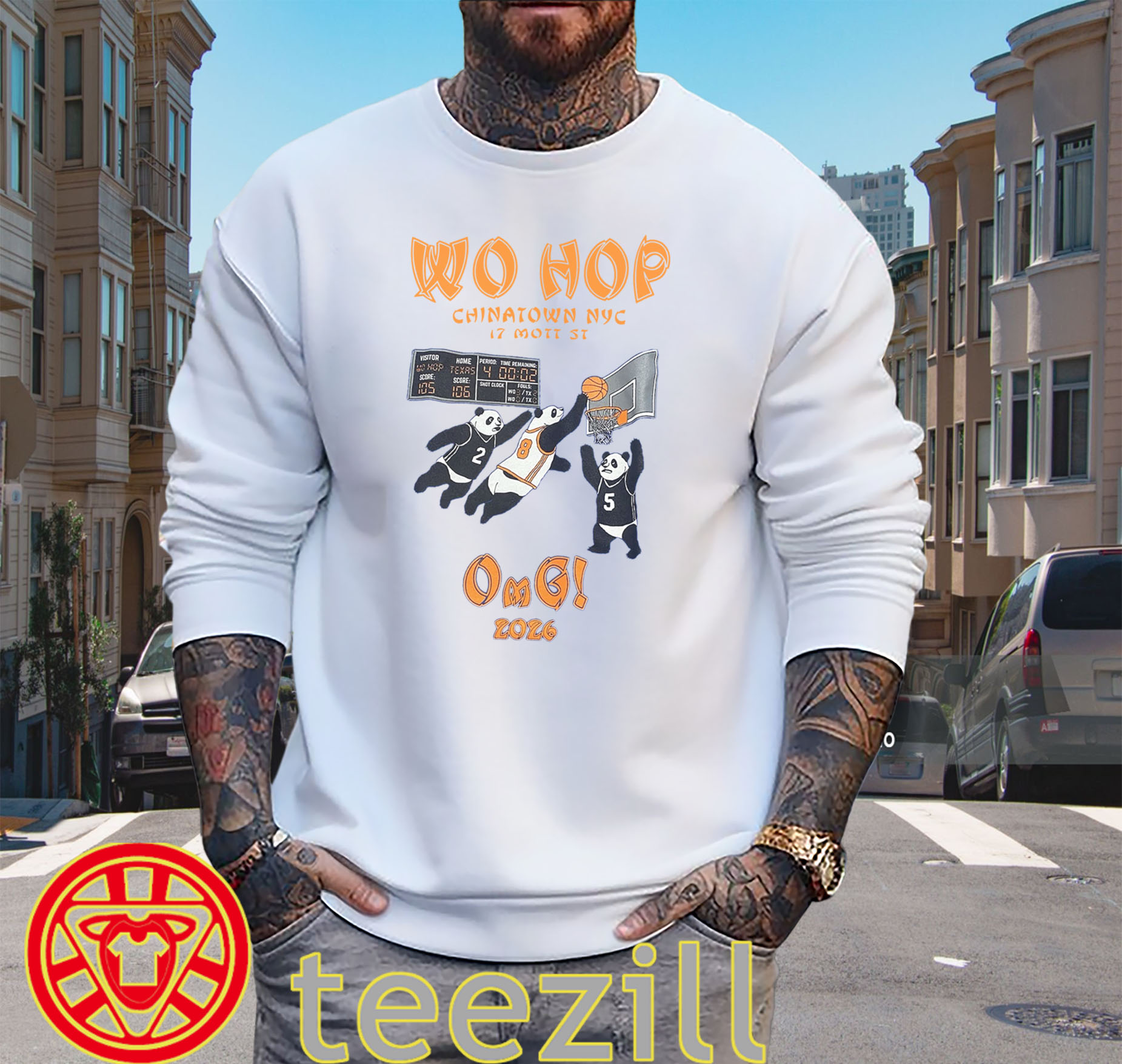 Wo Hop OMG Shirt – Chinatown NYC Knicks Basketball