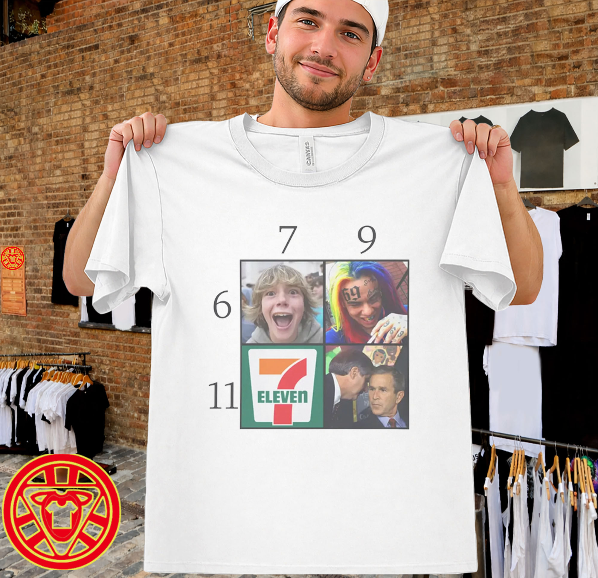 6ix9ine George Bush 7-Eleven Internet Joke men-design