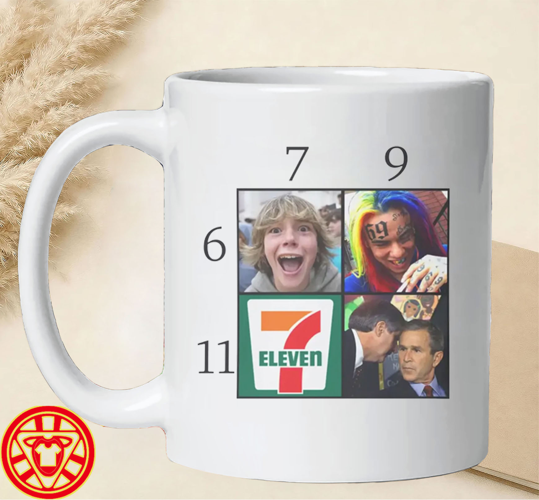 6ix9ine George Bush 7-Eleven Internet Joke-mug-design