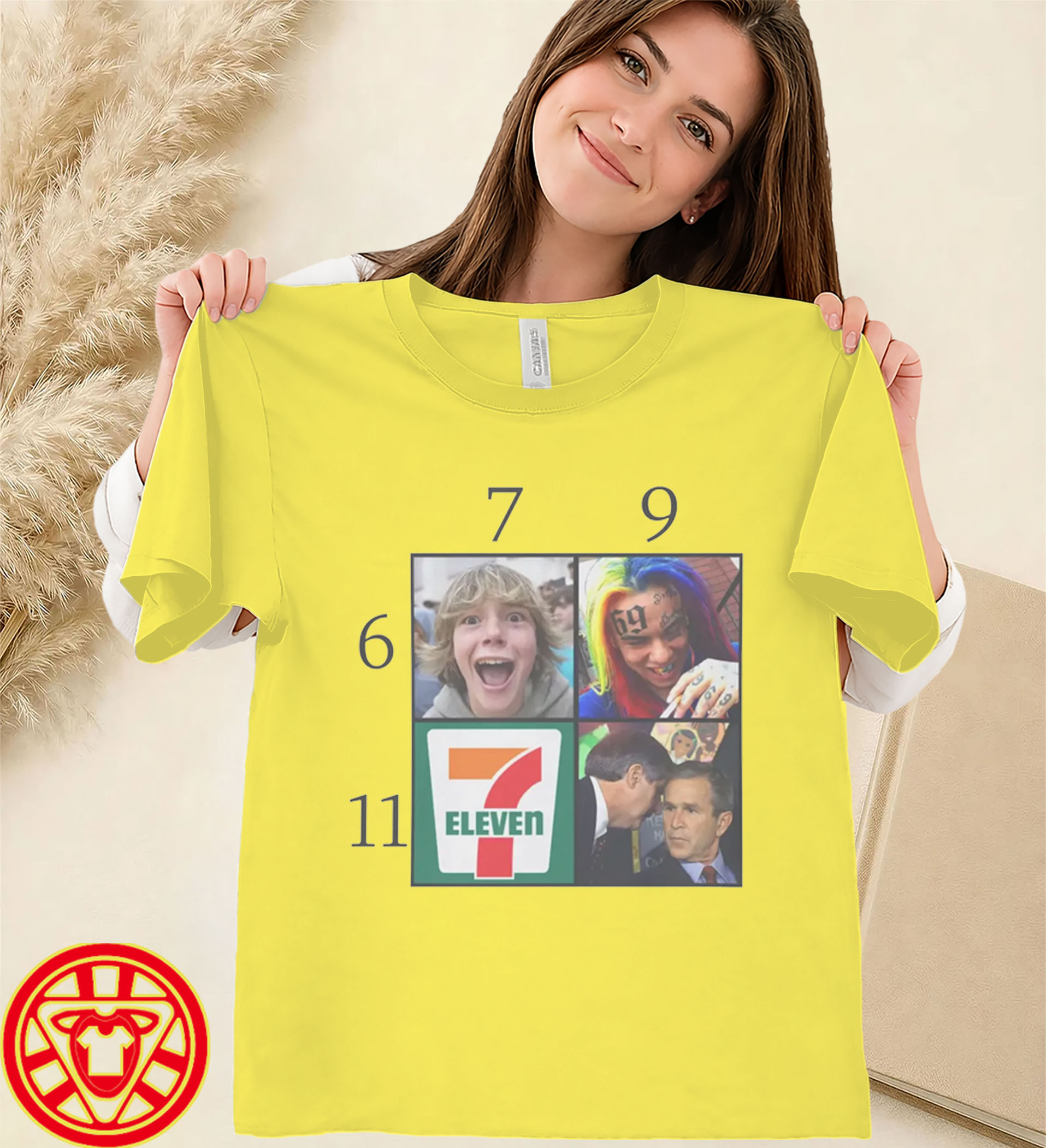 6ix9ine George Bush 7-Eleven Internet Joke-women-design