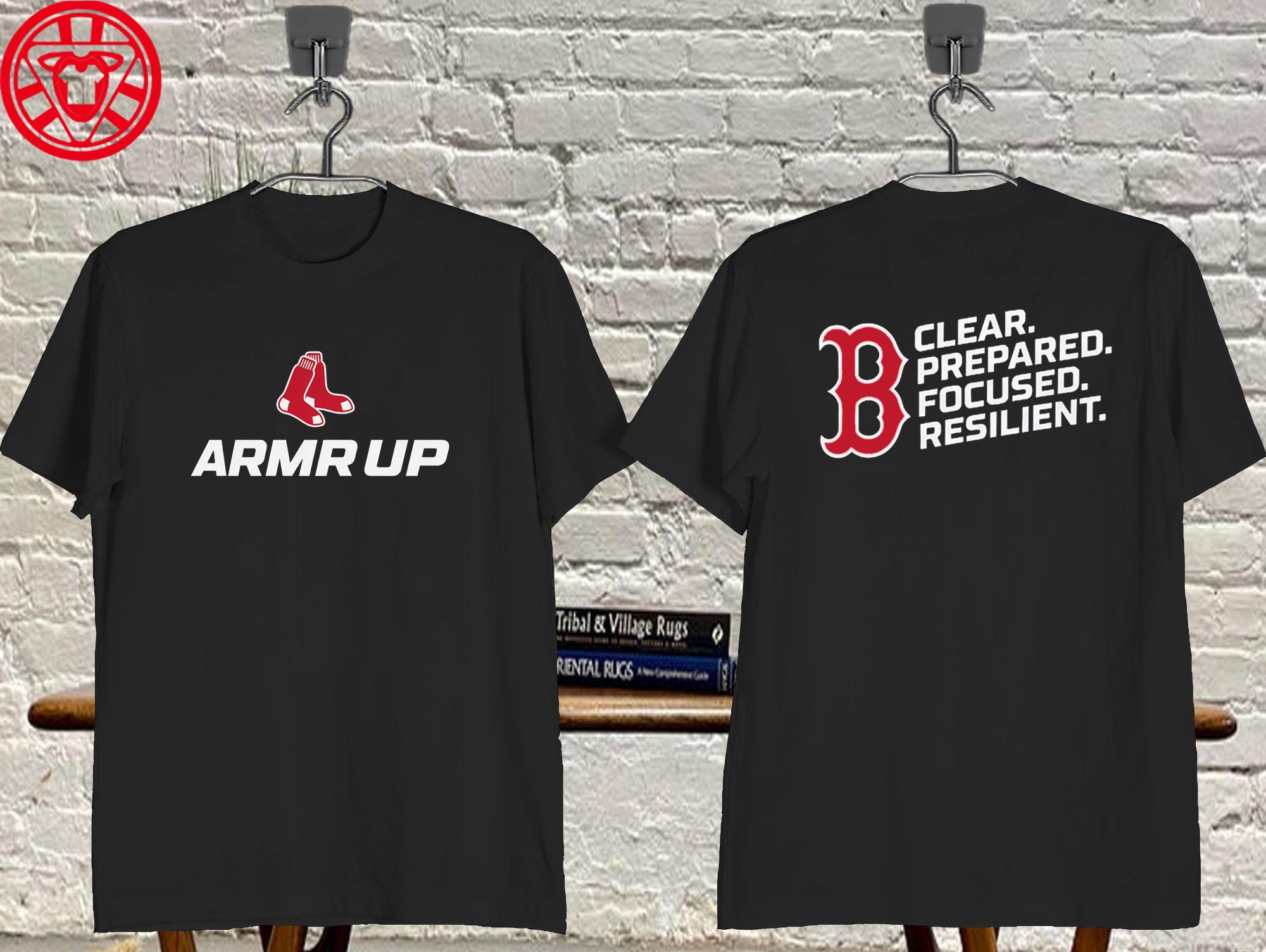 ARMR UP Clear Prepared Focused Resilient Mockup-Black-Fron
