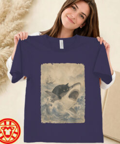 Black Cat Biting Shark Anime-women-design
