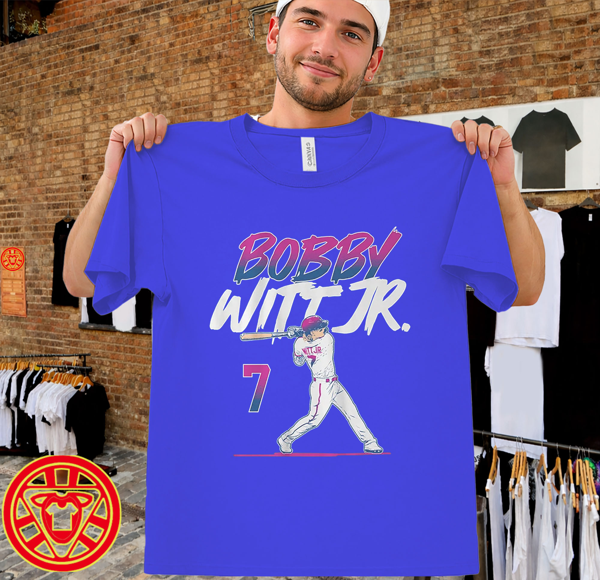 Bobby Witt Jr Slugger Swing Number-men-design