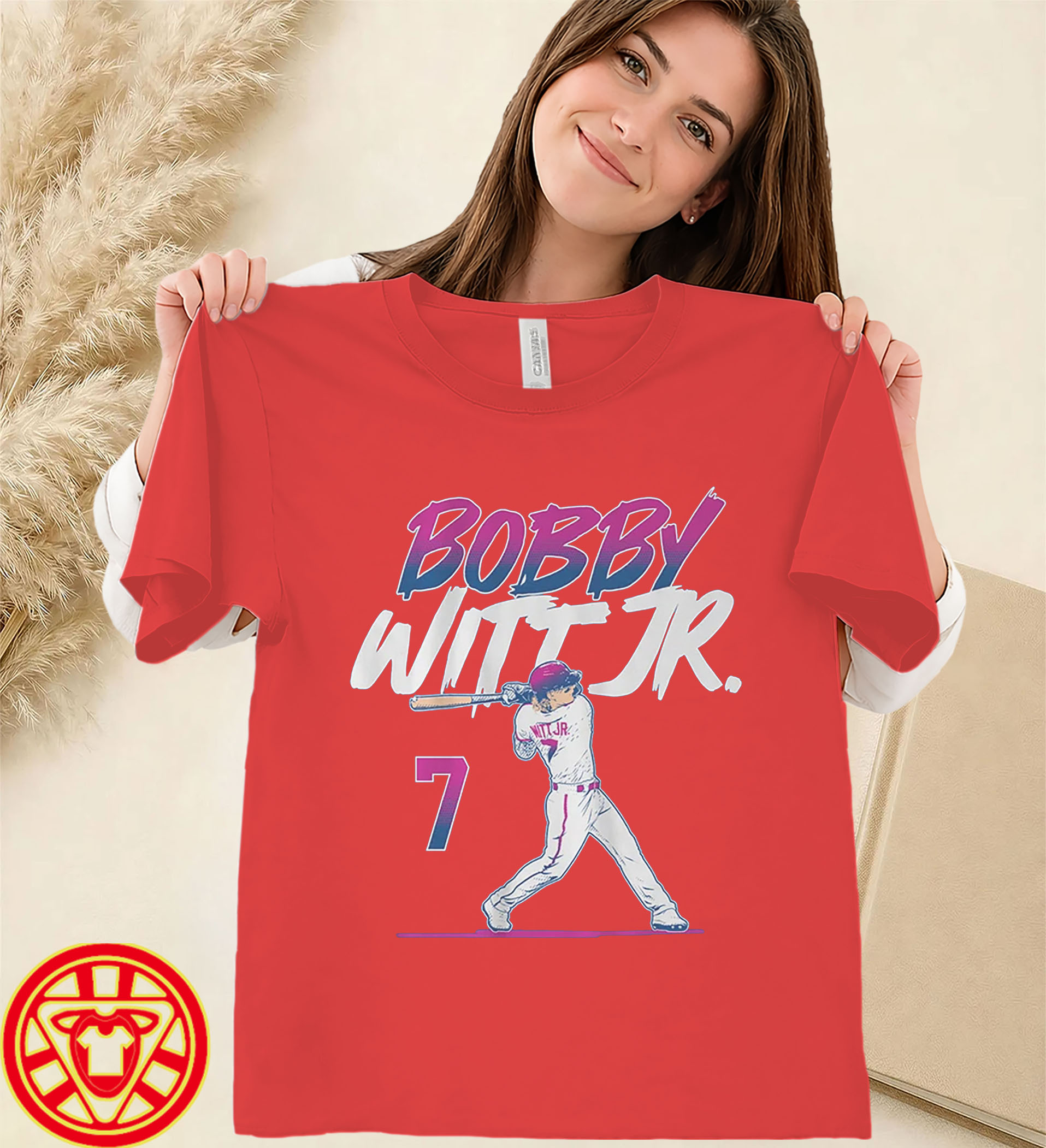 Bobby Witt Jr Slugger Swing Number women-design