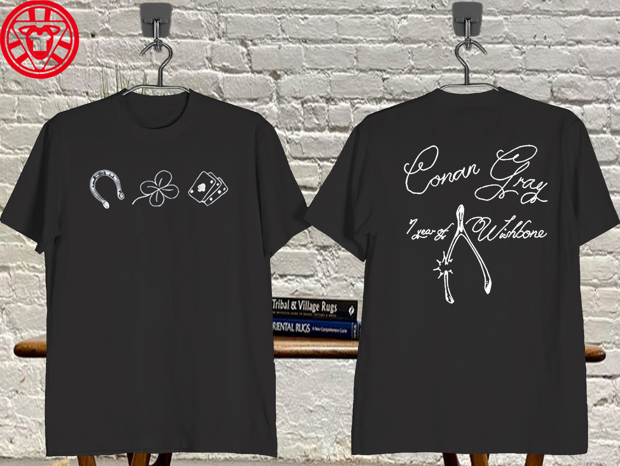 Conan Gray Wishbone One Year Anniversary Mockup-Black-Fron