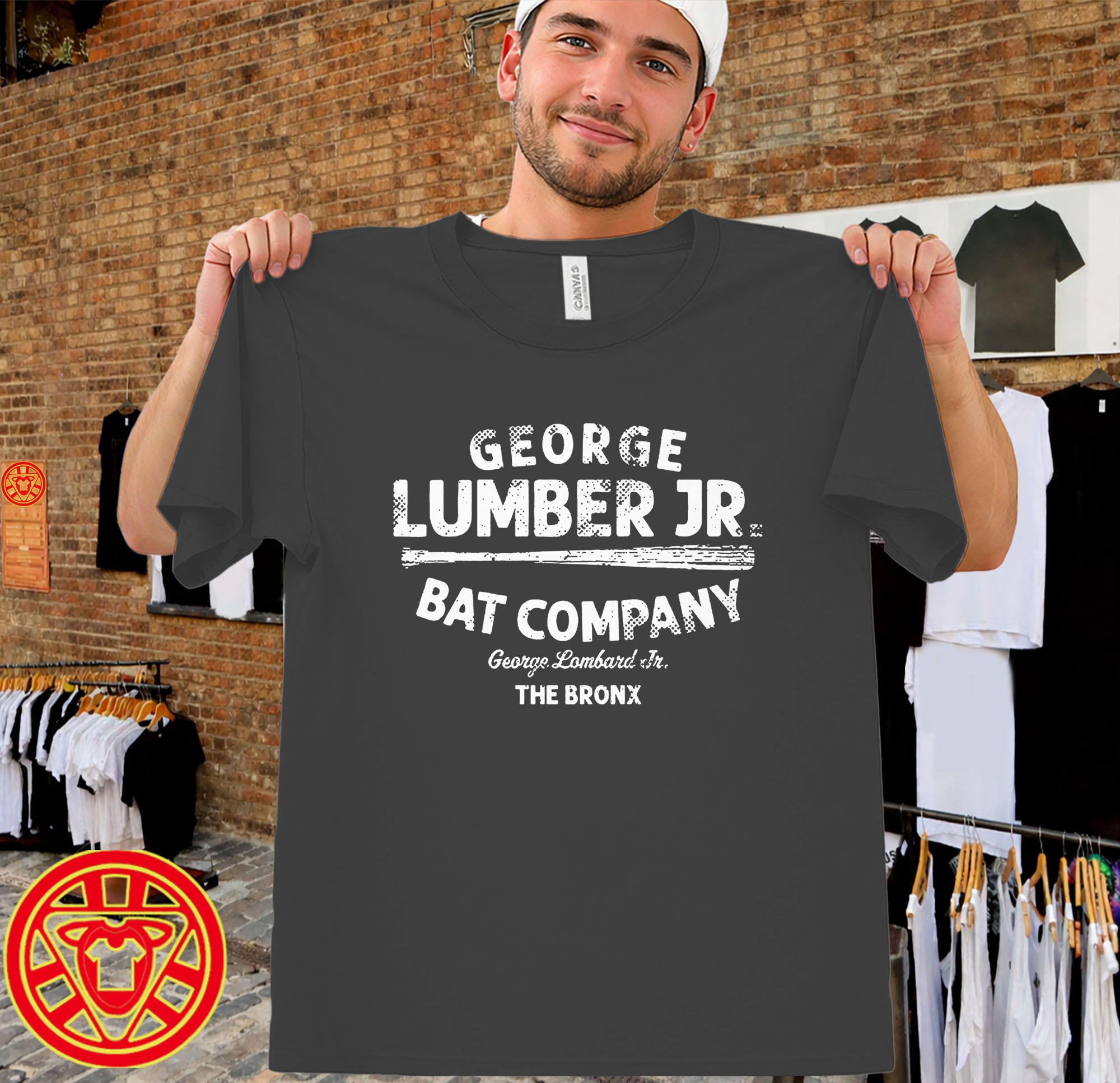 George Lumber Jr. Bat Company men-design