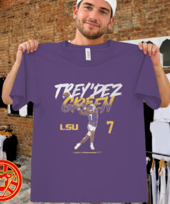 LSU Football Trey'Dez Green Name Number Pose-men-design