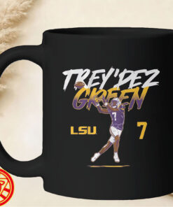 LSU Football Trey'Dez Green Name Number Pose-mug-design
