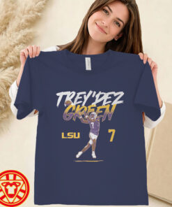 LSU Football Trey'Dez Green Name Number Pose-women-design