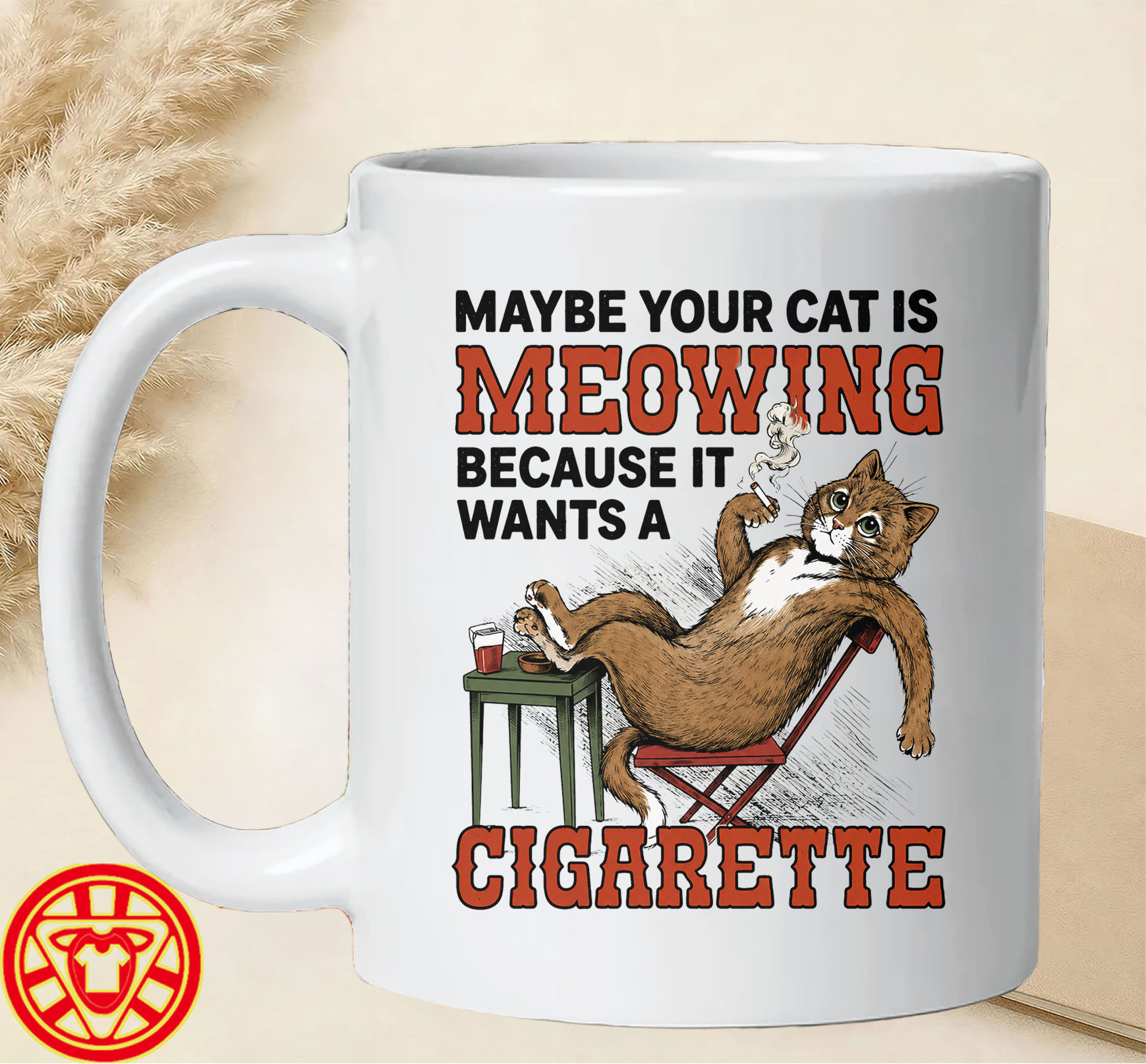 Maybe Your Cat Is Meowing-mug-design
