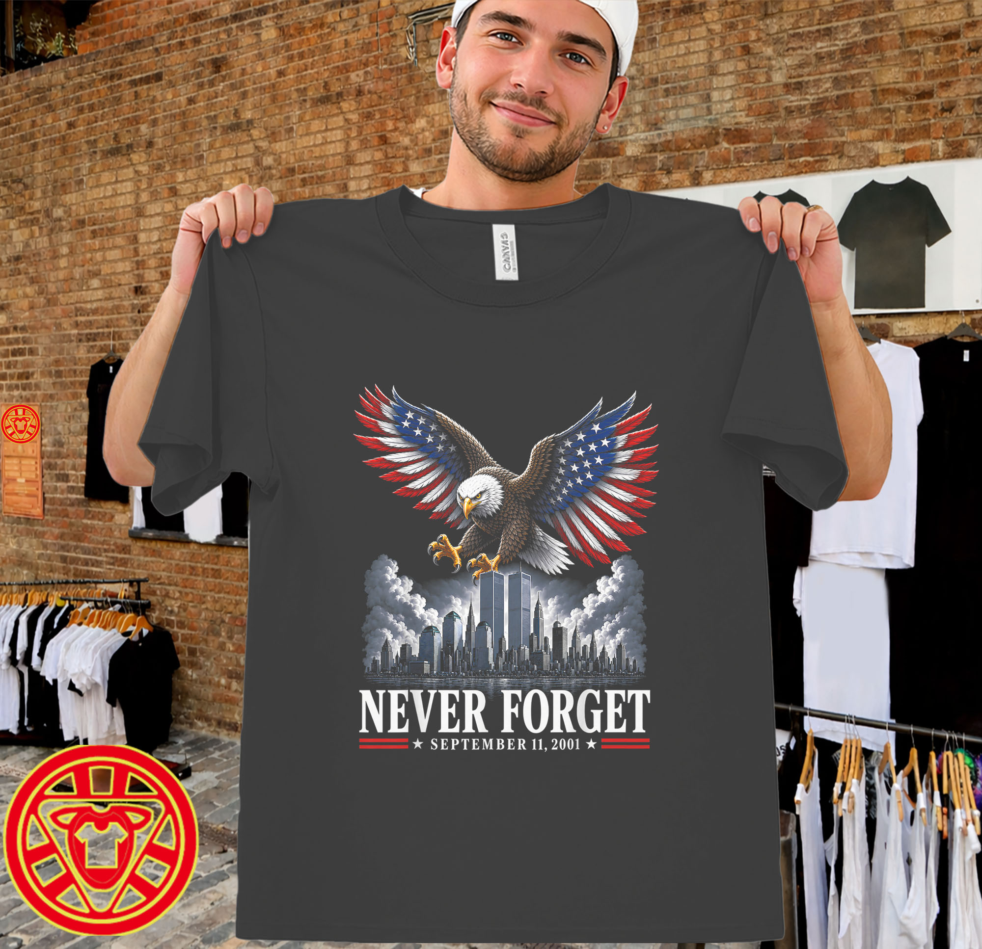 Never Forget 9-11 men-design