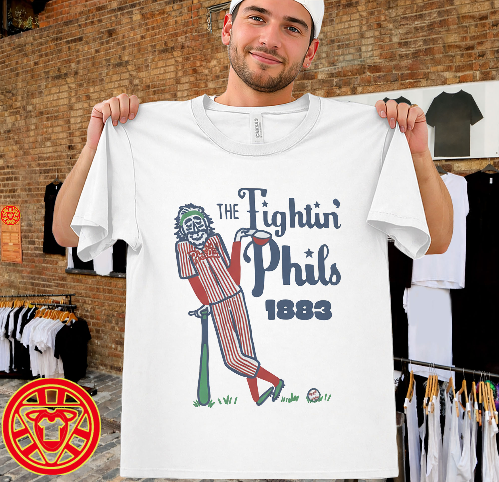 Philadelphia Philly 1883 Baseball Tee men-design