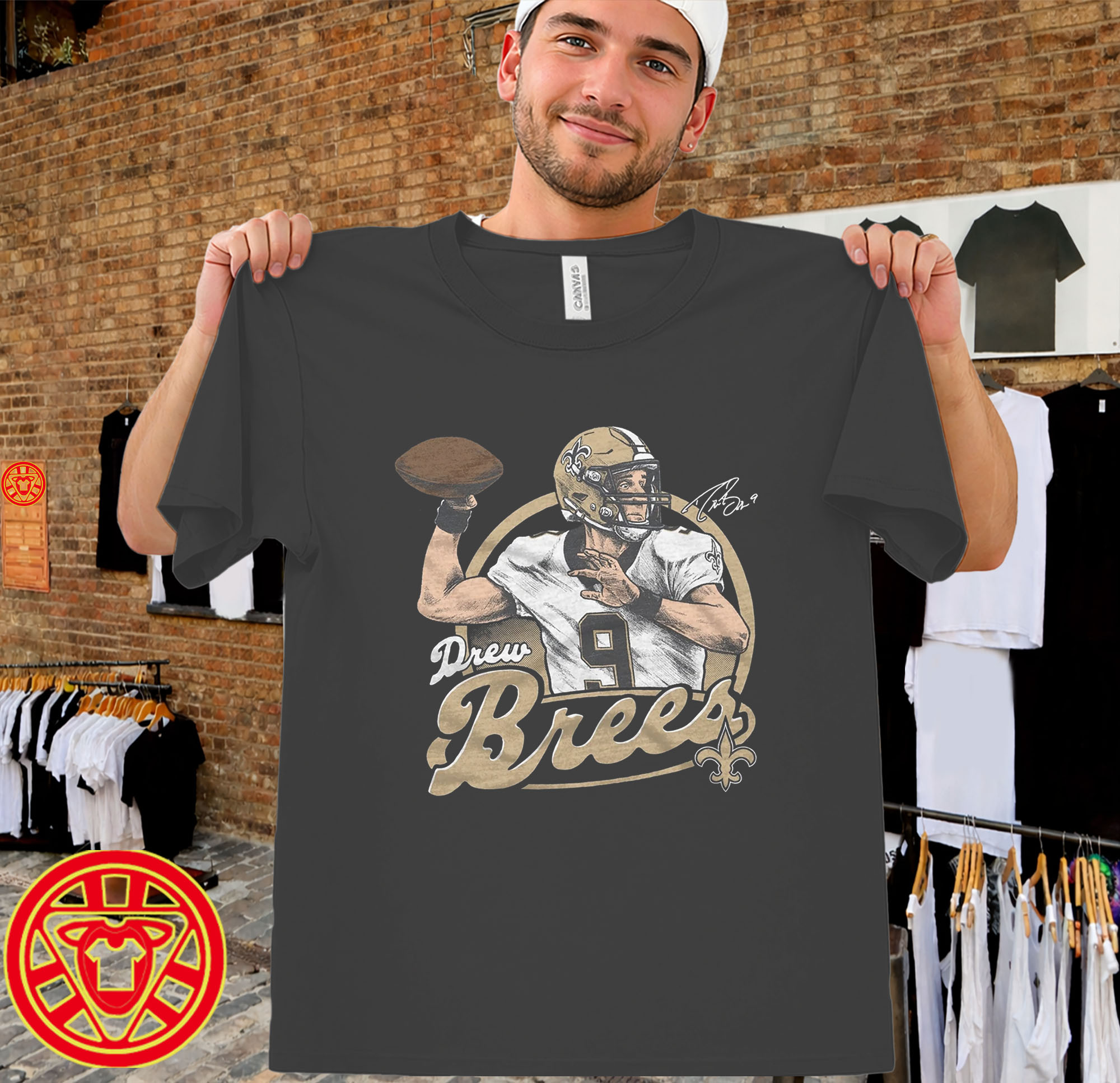 Saints Drew Brees Signature-men-design