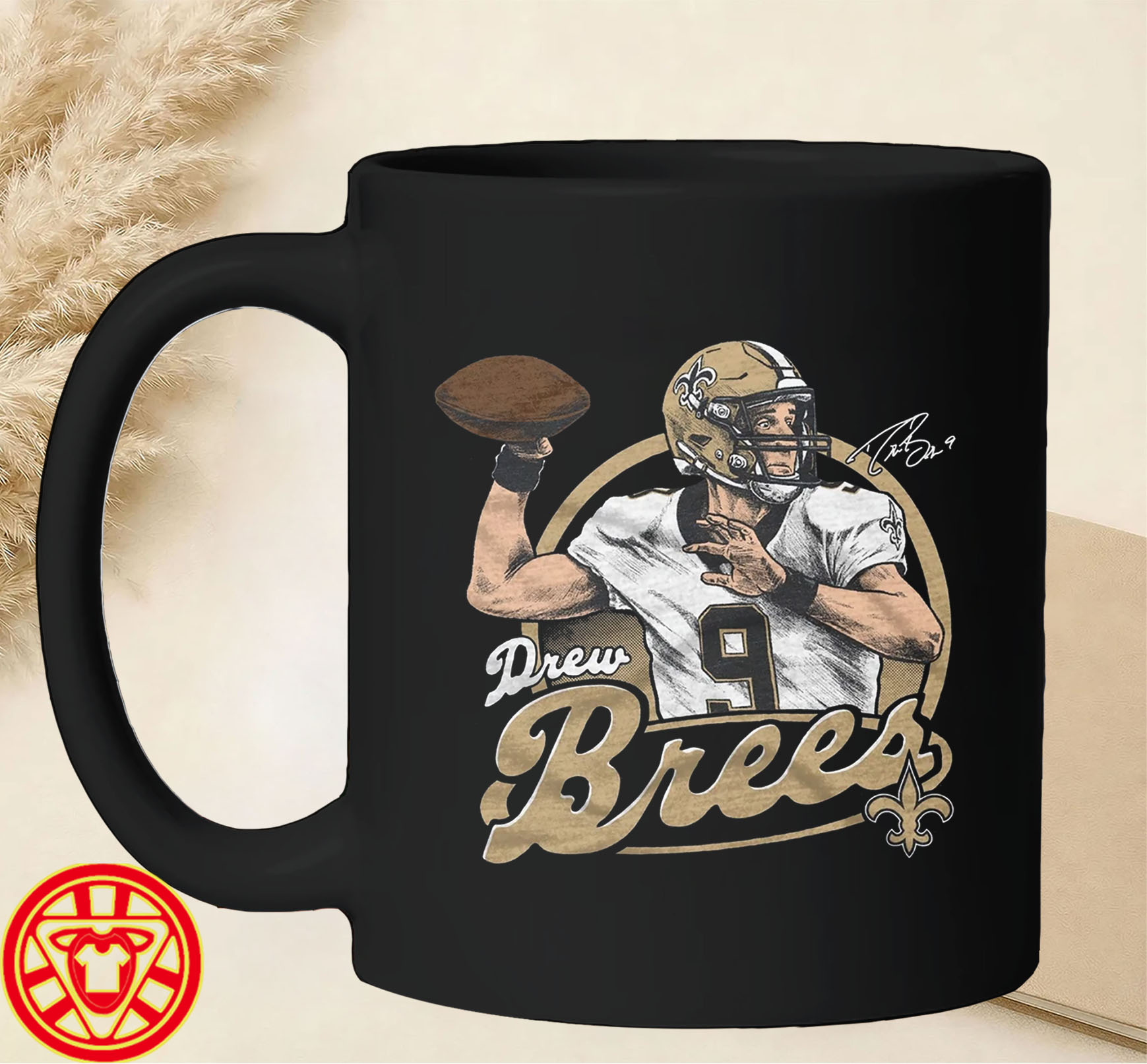 Saints Drew Brees Signature-mug-design