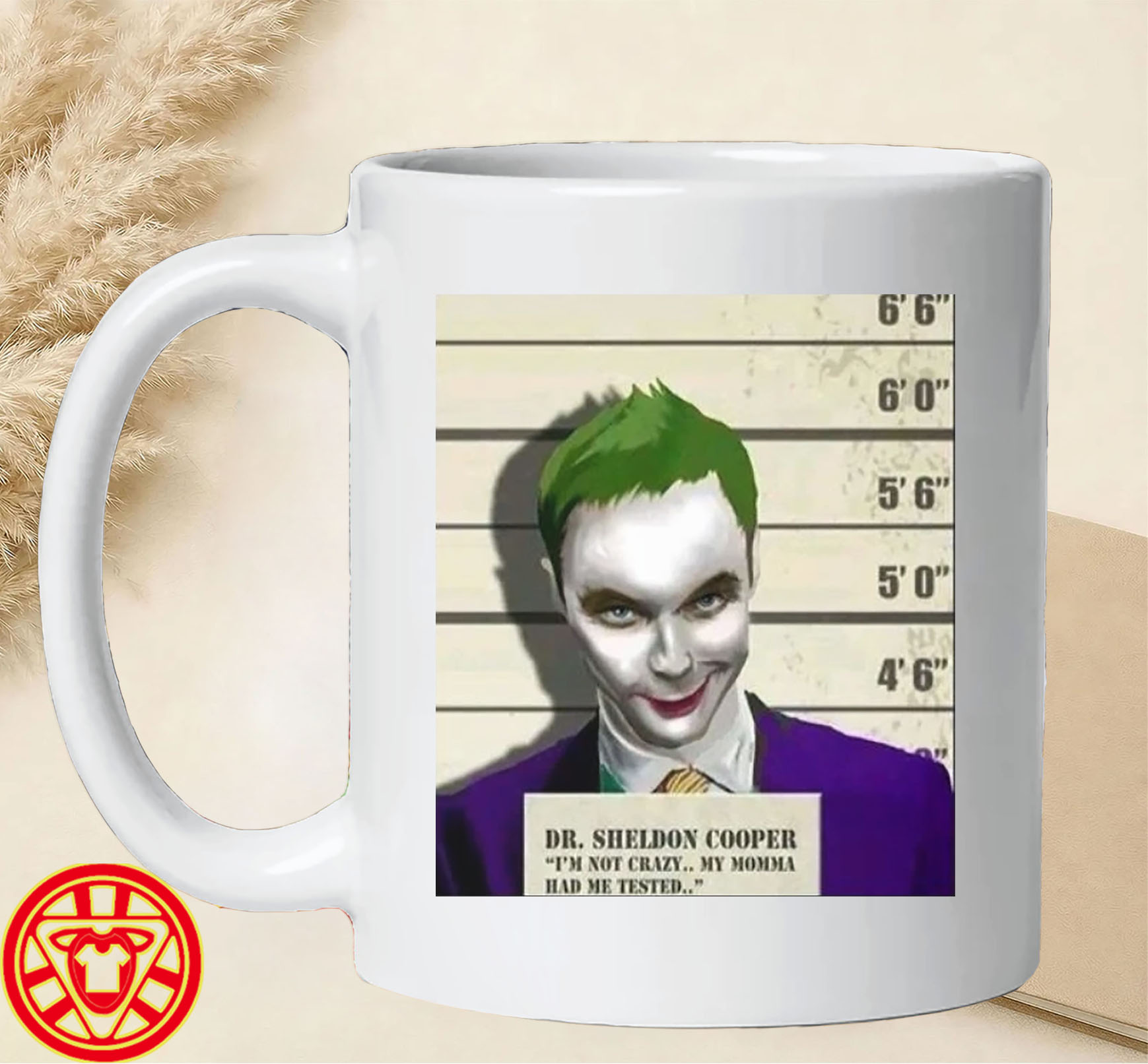 Sheldon Cooper Joker-mug-design
