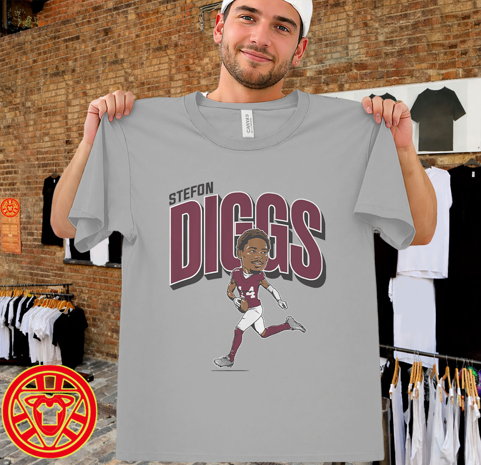 Stefon Diggs Washington Caricature-men-design