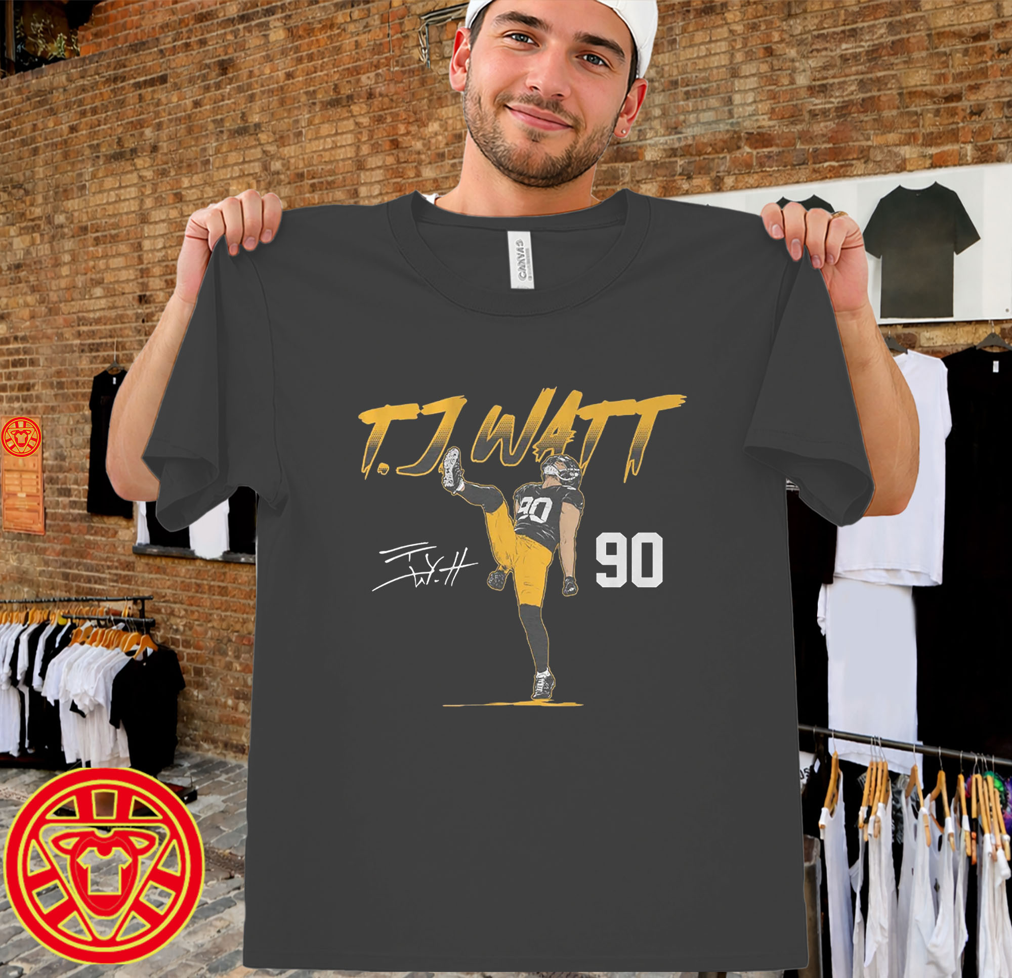 T.J. Watt Name & Number Pose men-design