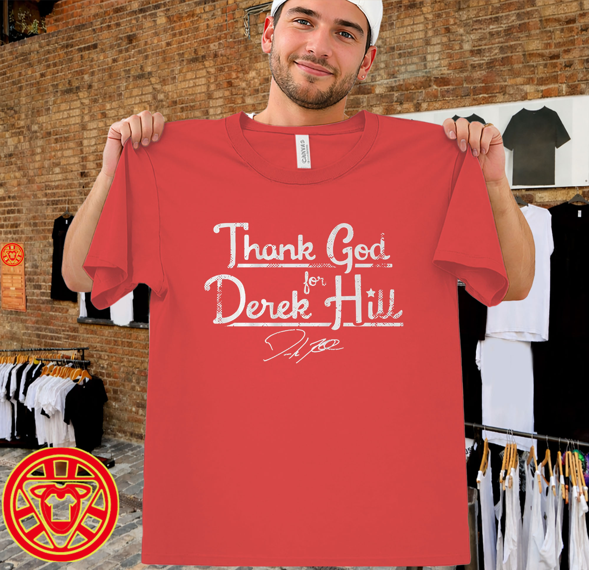 Thank God For Derek Hill Shirt-men-design