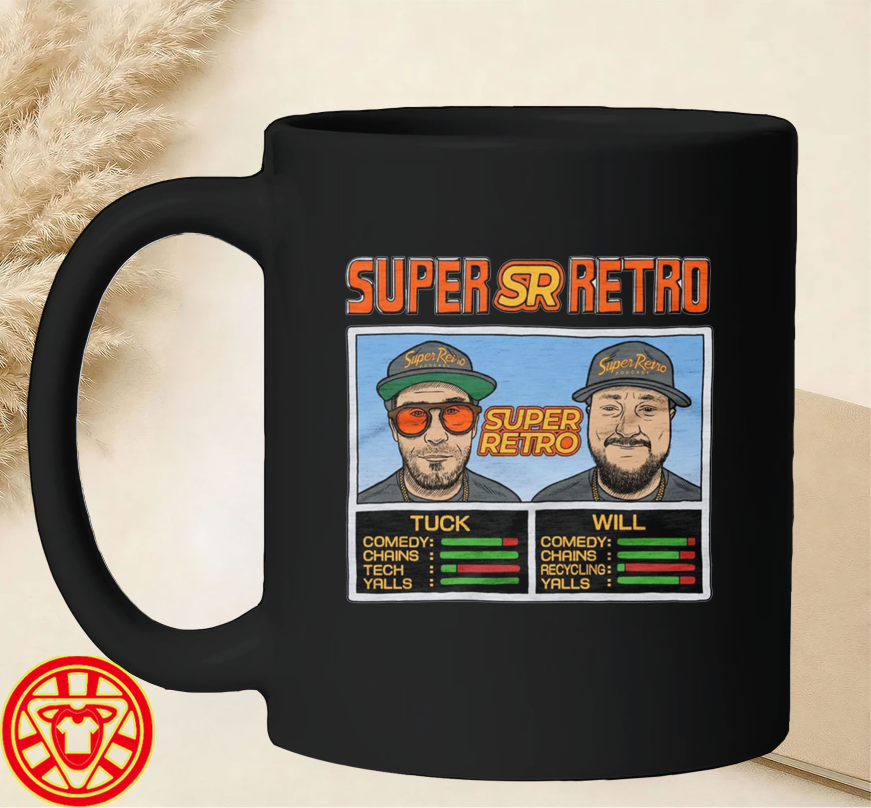 Tuck And Will Game Retro Tee-mug-design