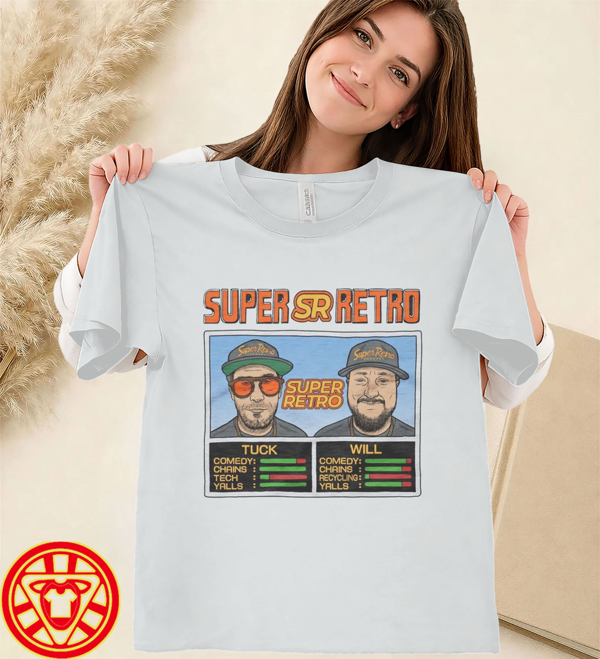 Tuck And Will Game Retro Tee women-design