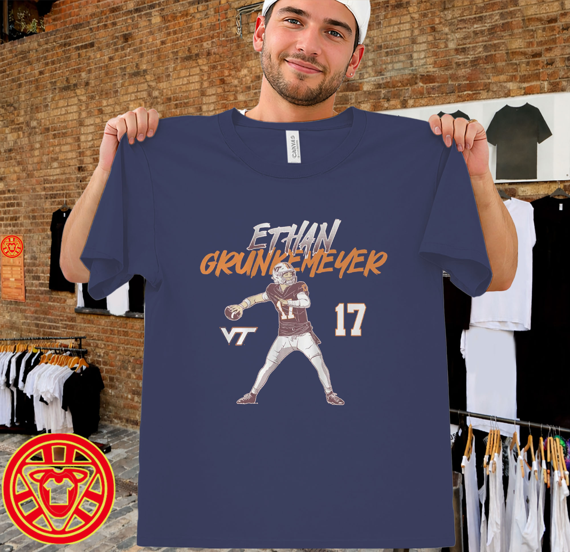 Virginia Tech Football Ethan Grunkemeyer-men-design
