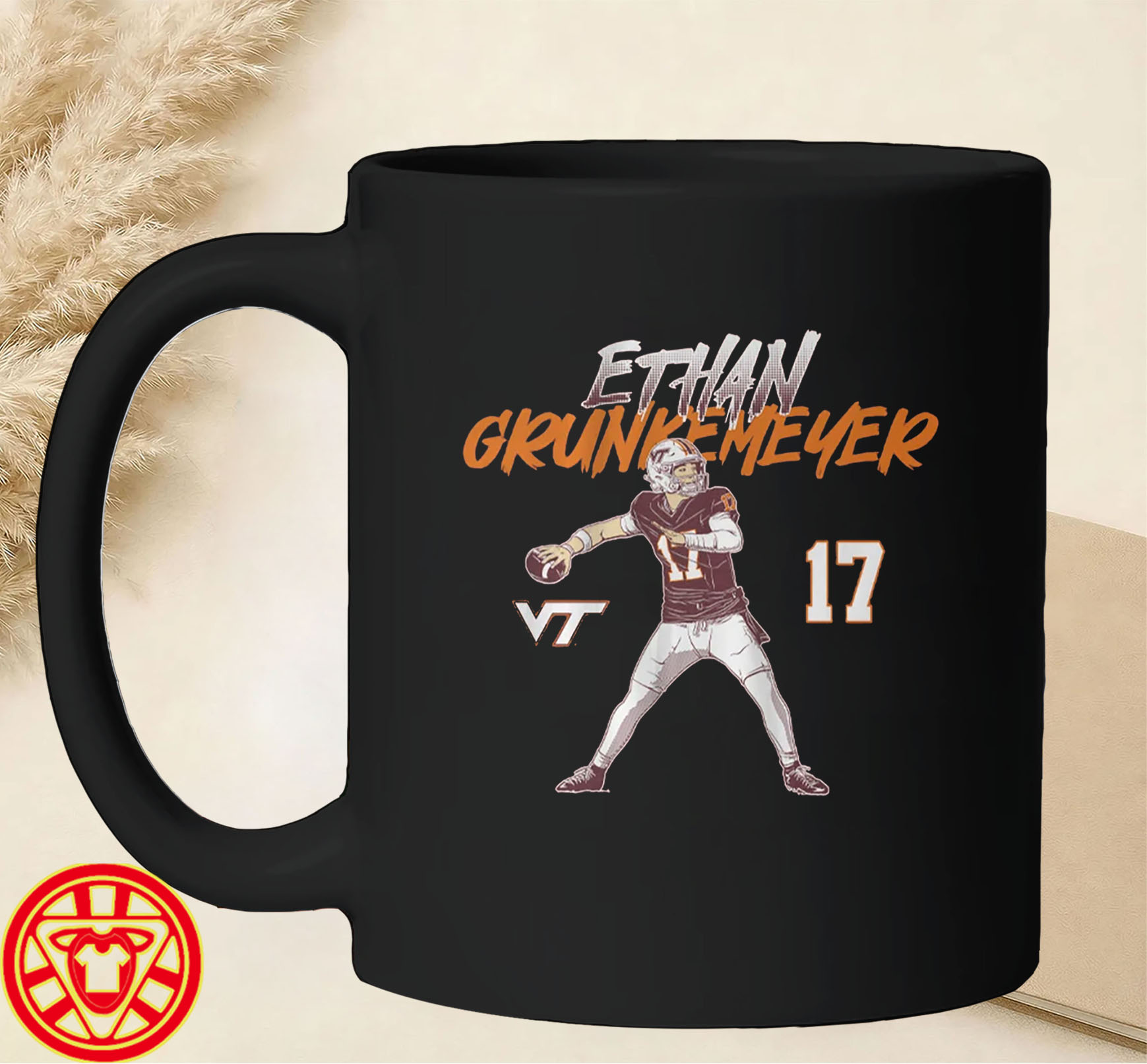 Virginia Tech Football Ethan Grunkemeyer-mug-design