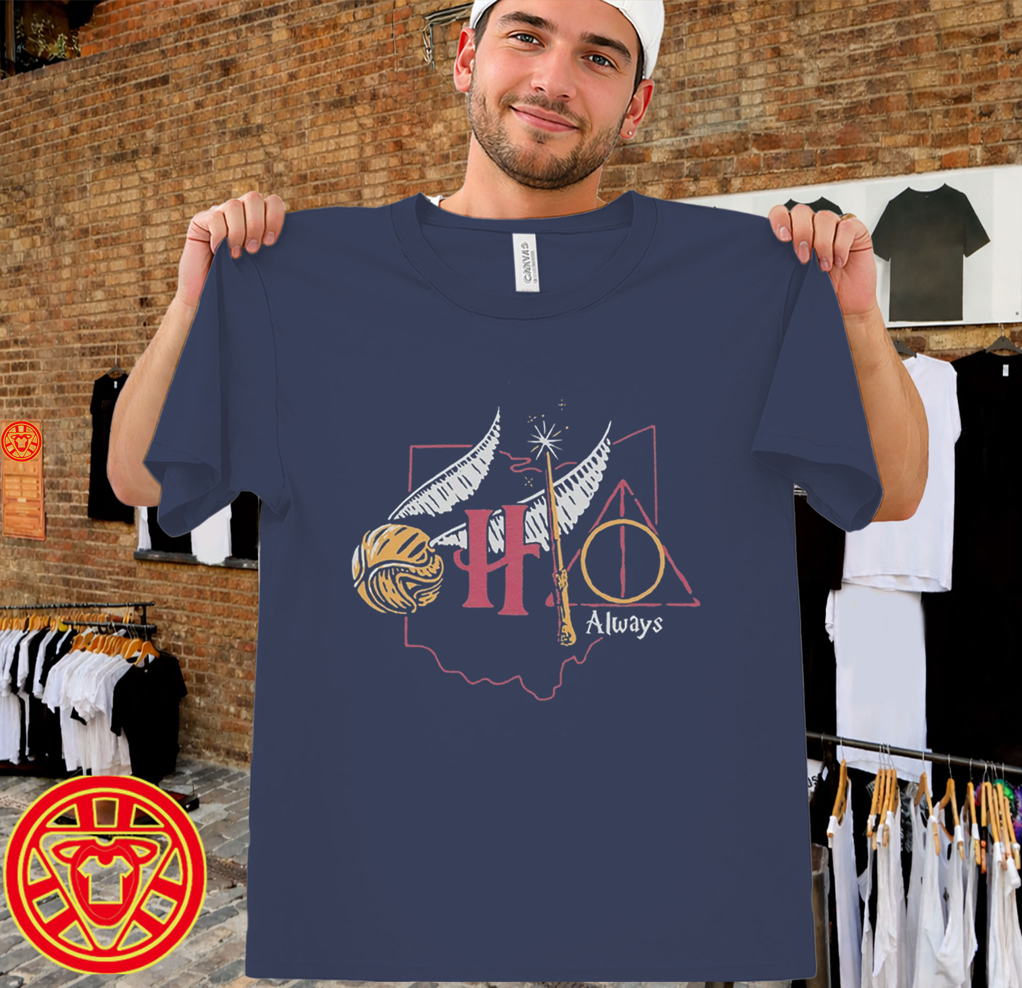 Wizard Magic Fan Graphic Tee-men-design