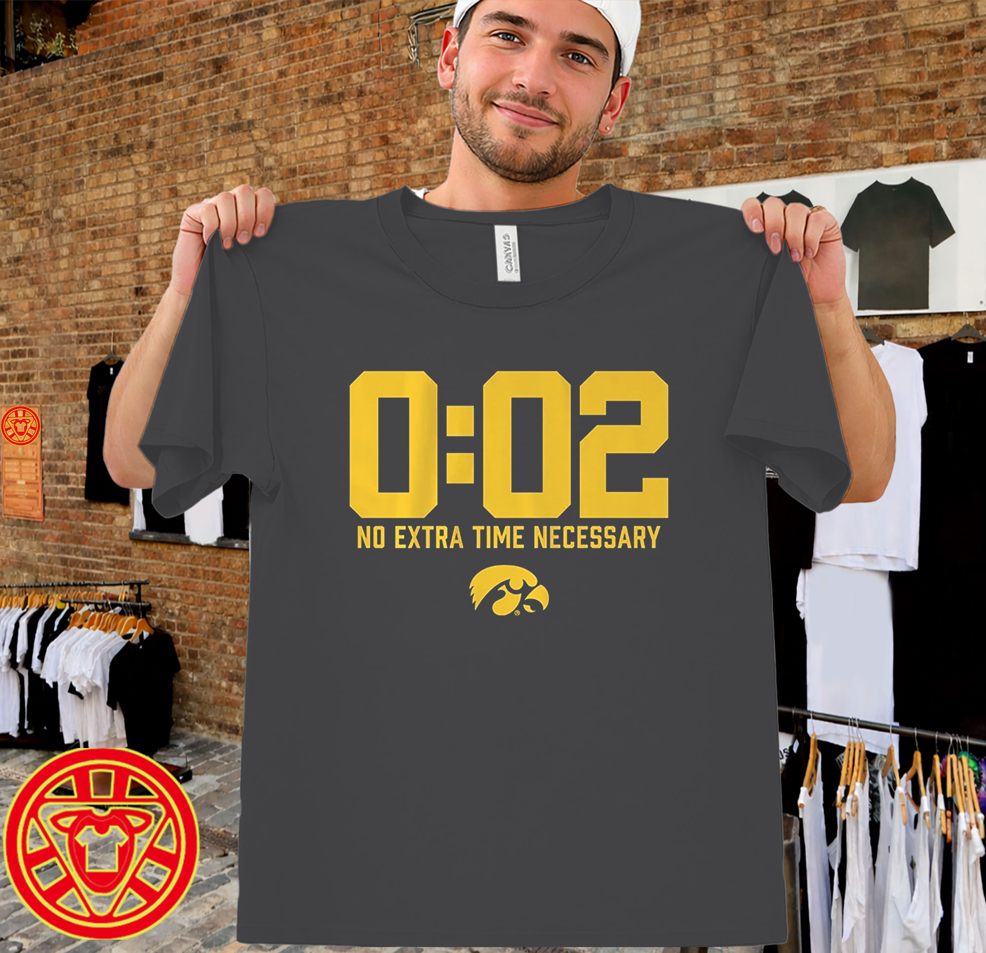 002 No Extra Time Necessary Iowa Football-men-design