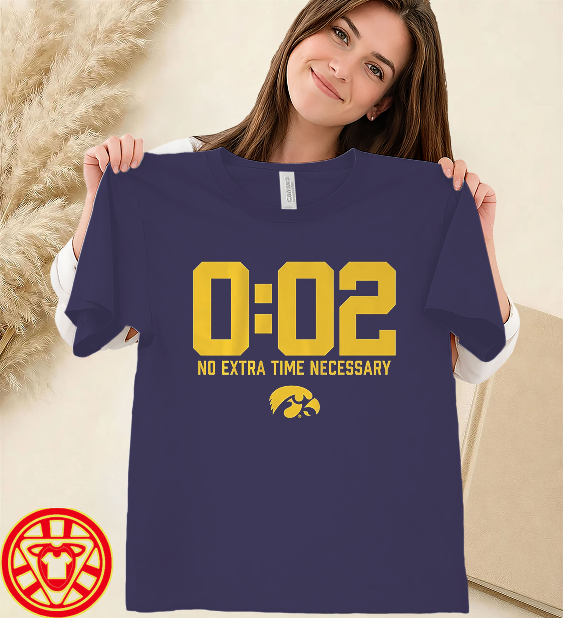 002 No Extra Time Necessary Iowa Football women-design