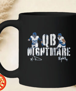 Aaron Donald & Myles Garrett QB Nightmare-mug-design