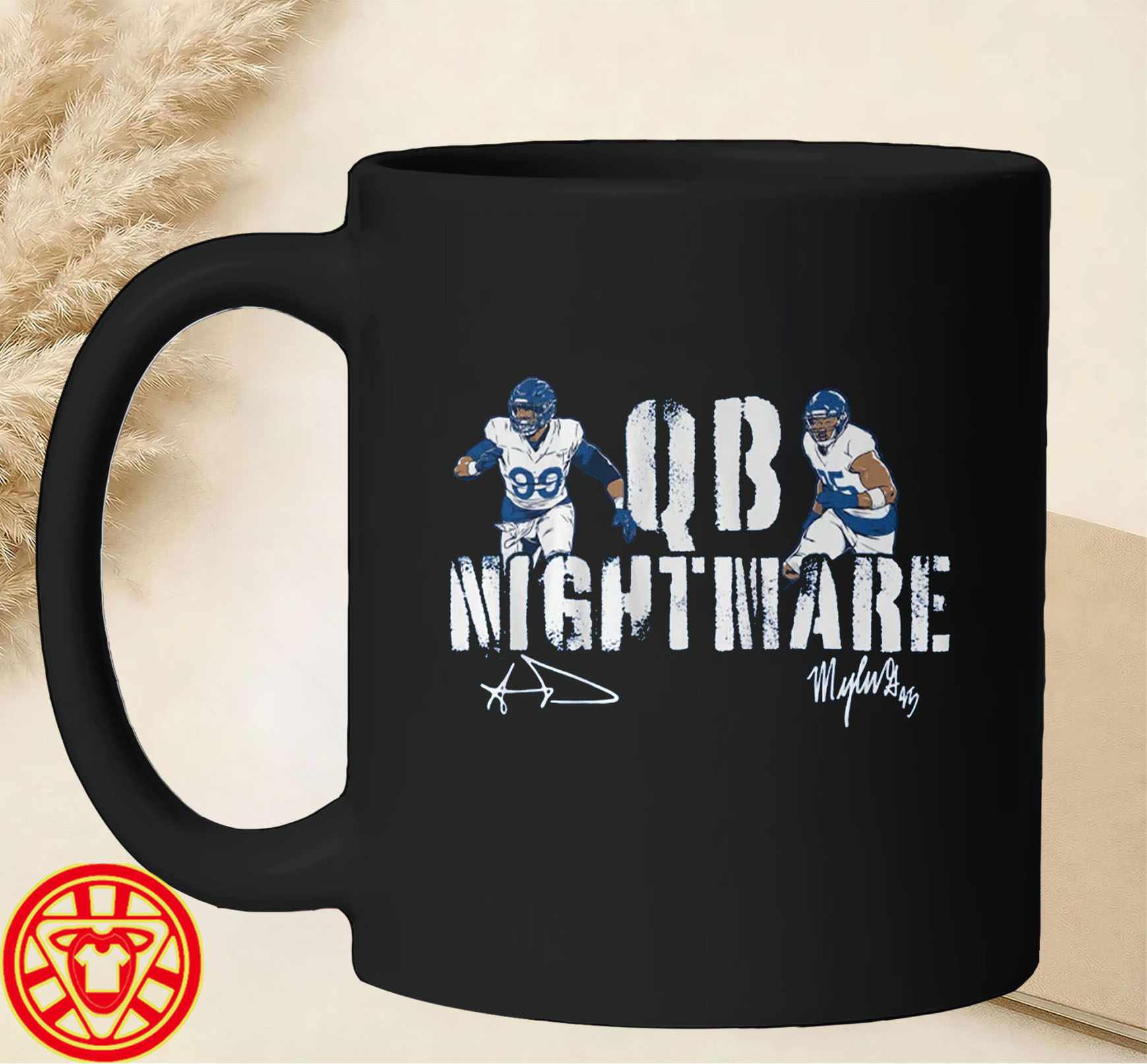 Aaron Donald & Myles Garrett QB Nightmare-mug-design