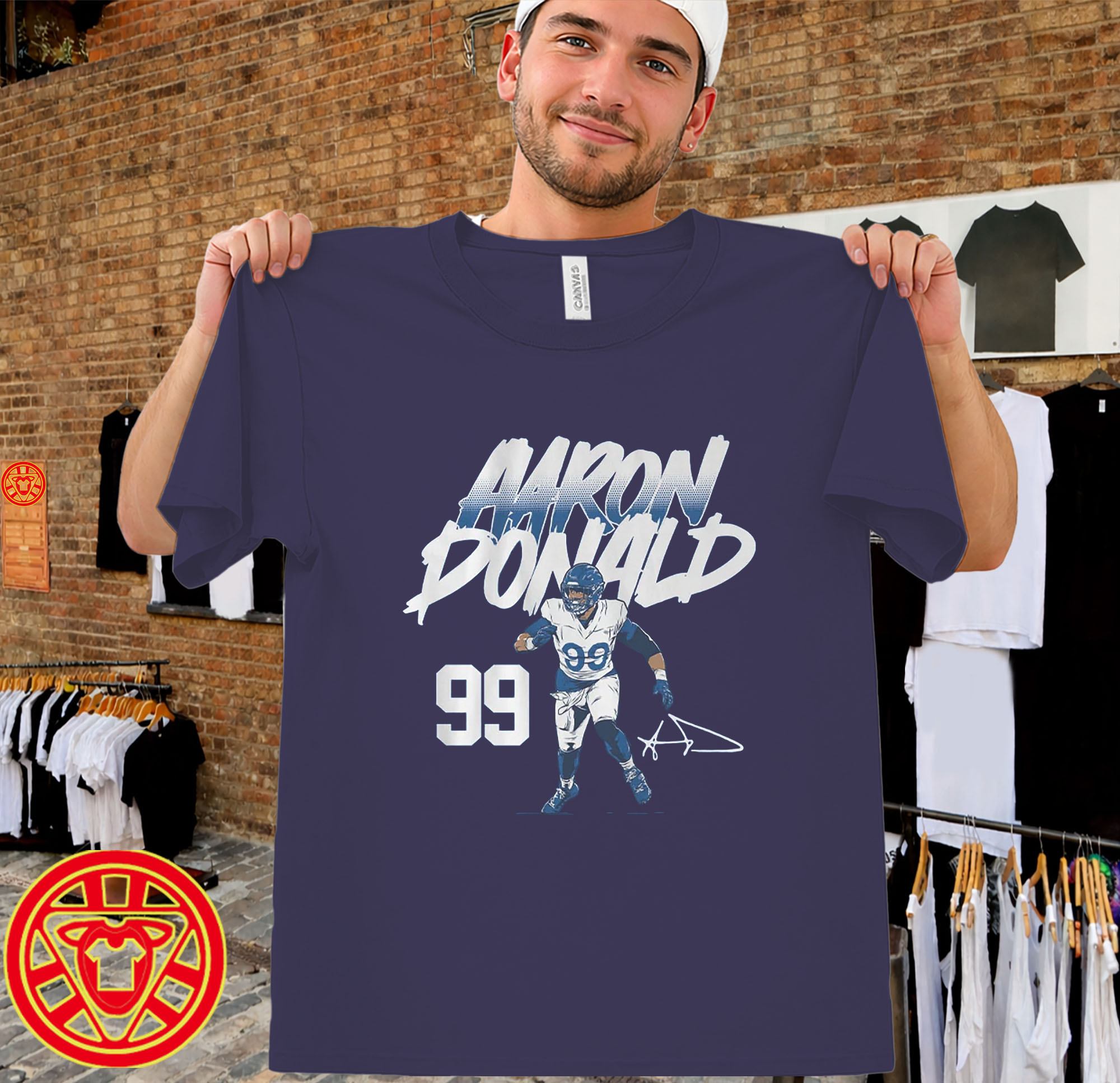 Aaron Donald Name & Number Pose-men-design