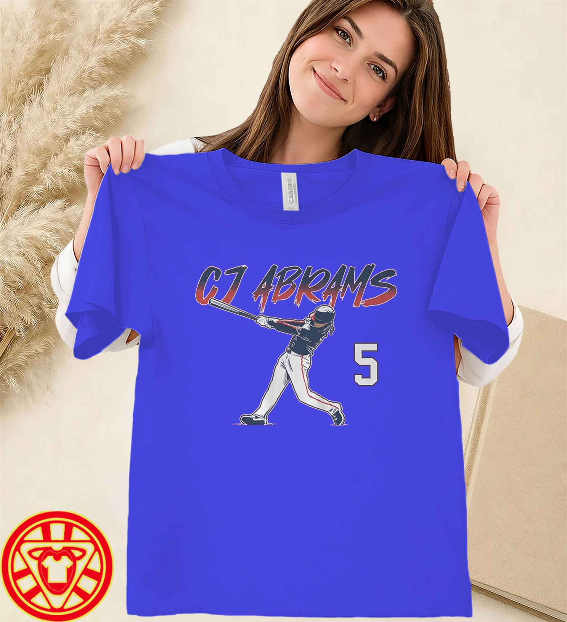 CJ Abrams Slugger Swing Number-women-design