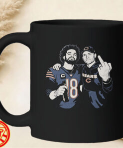 Caleb Williams and Ben Johnson Middle Finger mug-design